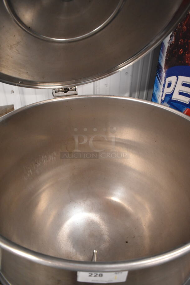 Cleveland KGL-80 Stainless Steel Commercial Electric Powered Floor Style 80 Gallon Steam Kettle. 240 Volts. Appears To Be 3 Phase. - Image 2 of 5