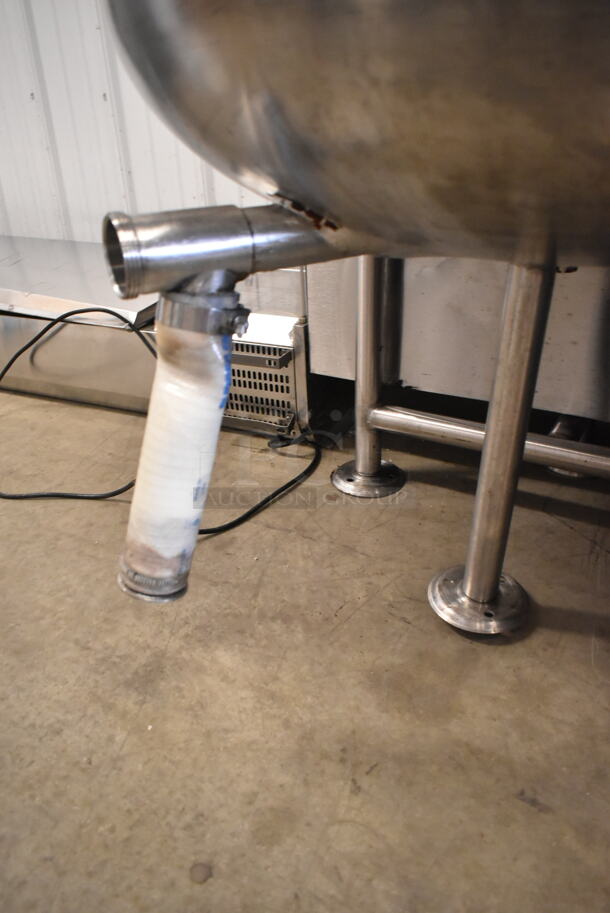 Cleveland KGL-80 Stainless Steel Commercial Electric Powered Floor Style 80 Gallon Steam Kettle. 240 Volts. Appears To Be 3 Phase. - Image 4 of 5