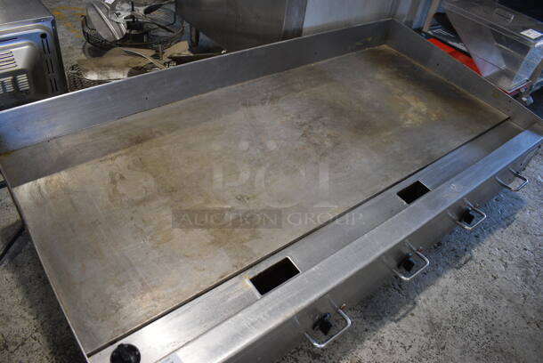 Stainless Steel Commercial Countertop Electric Powered Flat Top Griddle. 208 Volts, 3 Phase. 60x33x16 - Image 2 of 6