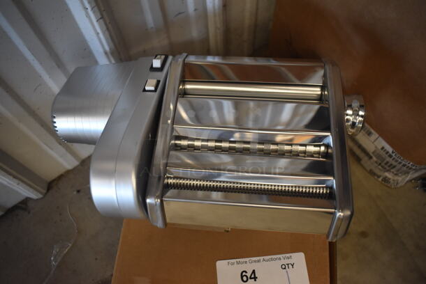 LIKE NEW! Choice Prep 407PASTAKIT Stainless Steel Countertop Hybrid Pasta Machine with 2-Speed Motor. Used a Few Times at Trade Show as a Demonstration. 14x8x6. Tested and Working! - Image 8 of 9