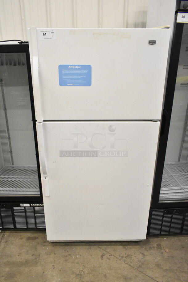 Maytag M1TXEGMYW01 Metal Cooler w/ Freezer. 115 Volts, 1 Phase. Cannot Test Due To Cut Power Cord - Image 1 of 7