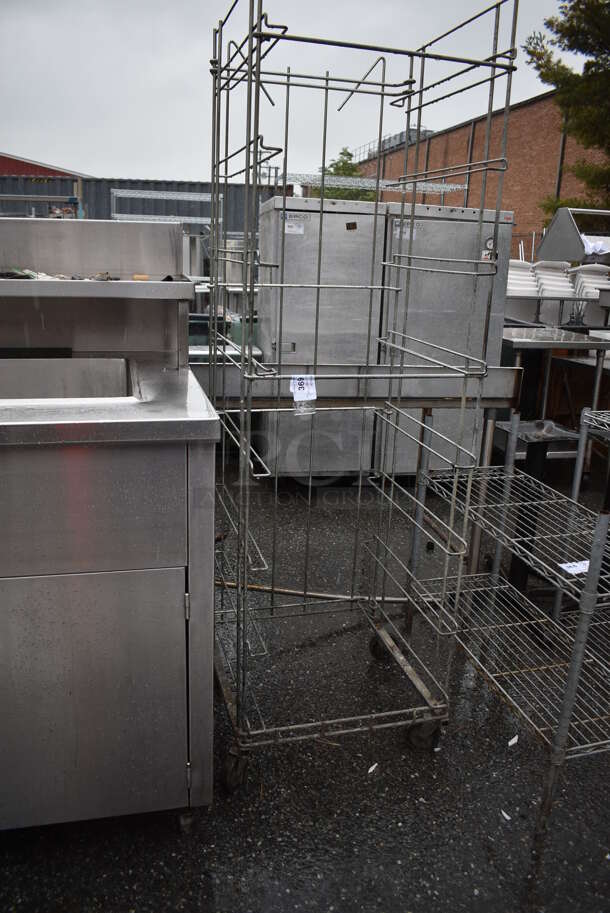 Metal Pan Transport Rack on Commercial Casters. 22.5x26x76 - Image 2 of 3