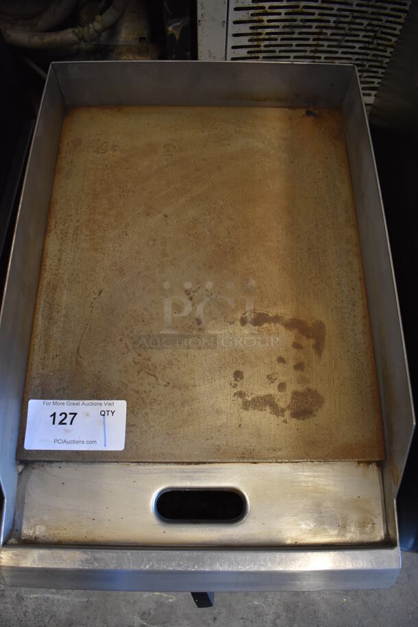 Garland Stainless Steel Commercial Countertop Electric Powered Flat Top Griddle w/ Thermostatic Controls. 15x24x14 - Image 4 of 5