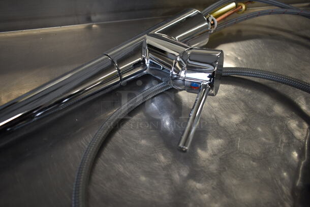BRAND NEW SCRATCH AND DENT! Chrome Finish Faucet. - Image 6 of 10