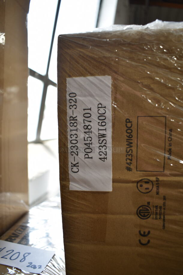 2 BRAND NEW IN BOX! ServIt 423SWI60CP Stainless Steel Commercial 60" High Wattage Strip Warmer with Adjustable Infinite Controls and Cord. 120 Volts, 1 Phase. 2 Times Your Bid! - Image 4 of 4