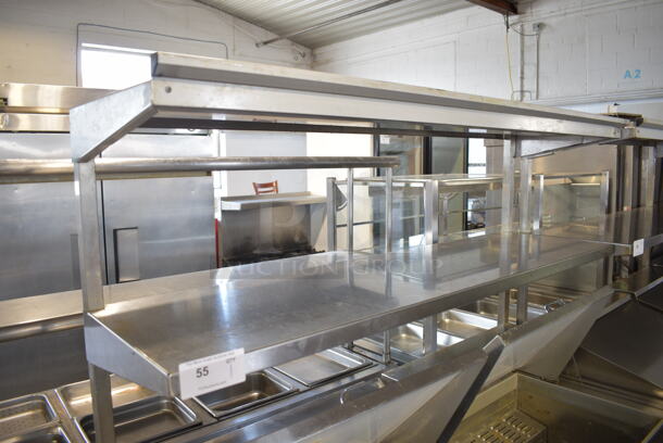 Continental Model SW60-24M Stainless Steel Commercial Sandwich Salad Prep Table Bain Marie Mega Top Bain Marie w/ 2 Over Shelves on Commercial Casters. 115 Volts, 1 Phase. 60x36x72. Tested and Working! - Image 10 of 10