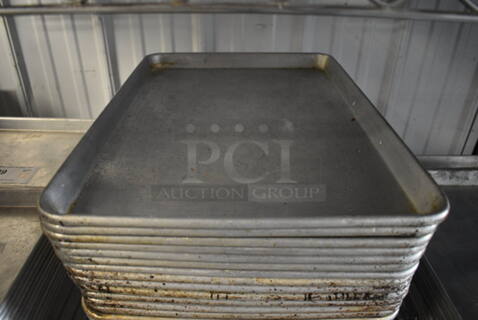 7 Metal Half Size Baking Pans. 13x18x1. 7 Times Your Bid!