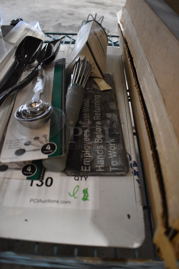 ALL ONE MONEY! Lot of Various BRAND NEW Items Including Whisk, Spoons and Metal Pieces! - Image 4 of 4