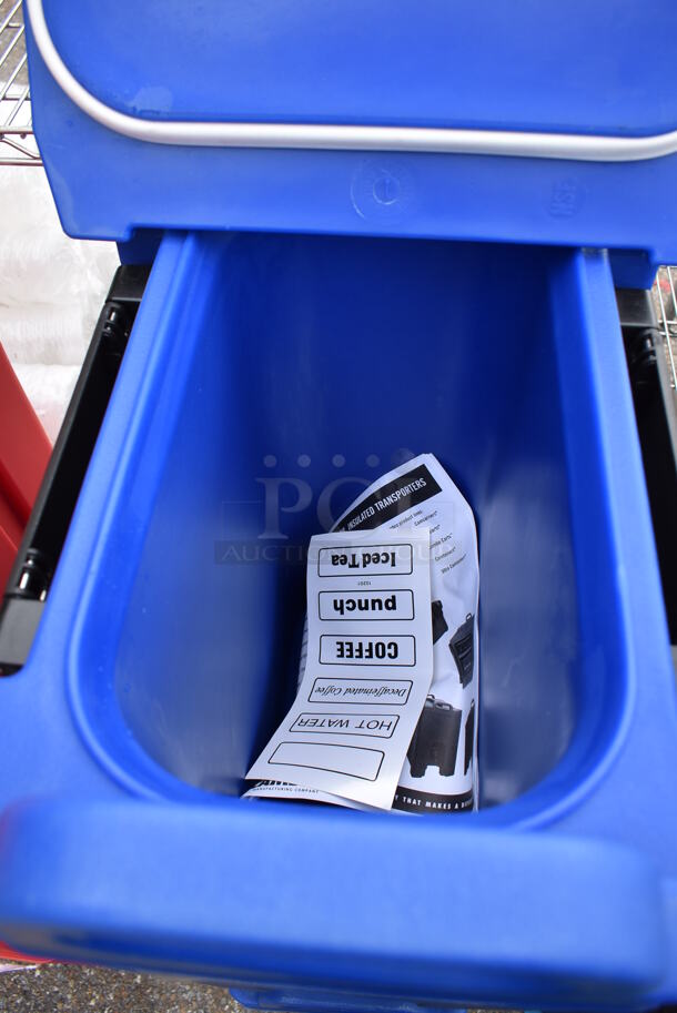 2 Cambro UC500 Blue Poly Insulated Beverage Holder Dispensers. 12x16.5x27. 2 Times Your Bid! - Image 6 of 12