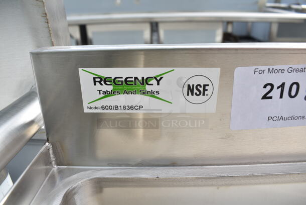 BRAND NEW SCRATCH AND DENT! Regency 600IB1836CP 18" x 36" Underbar Ice Bin with 7 Circuit Post-Mix Cold Plate and Bottle Holders - 79 lb. No Legs.  - Image 5 of 5