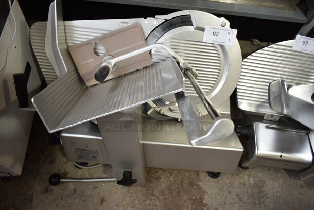Bizerba SE 12 US Stainless Steel Commercial Countertop Meat Slicer. 120 Volts, 1 Phase. Tested and Working!