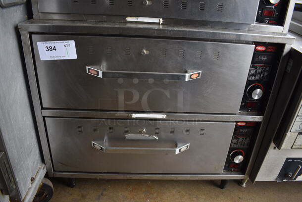 Hatco Stainless Steel Commercial Double Drawer Warming Drawer. 29.5x22.5x25. Tested and Working!