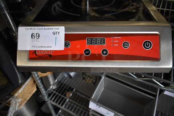 BRAND NEW SCRATCH AND DENT! Avantco 177IC3500 Stainless Steel Commercial Countertop Electric Powered Single Burner Induction Range. 208-240 Volts, 1 Phase.  - Image 3 of 6