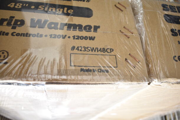 2 BRAND NEW IN BOX! ServIt 423SWI48CP Stainless Steel Commercial 48" High Wattage Strip Warmer with Infinite Controls. 120 Volts, 1 Phase. 2 Times Your Bid! - Image 4 of 5
