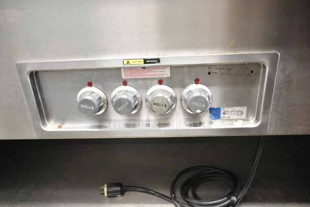 Wells MOD-400 Stainless Steel Commercial Electric Powered Steam Table. 208/240 Volts.  - Image 6 of 8