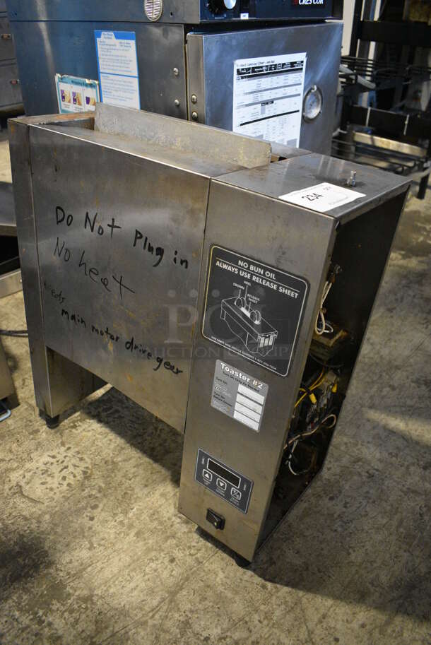 Roundup Model VCT-20CV Stainless Steel Commercial Countertop Vertical Contact Toaster. 208-240 Volts, 1 Phase. 20.5x10x22.5 - Image 2 of 6