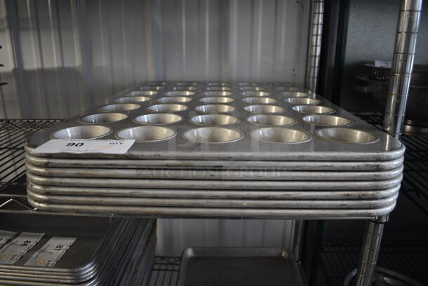 7 Metal 35 Cup Muffin Baking Pans. 18x26x1.5. 7 Times Your Bid! - Image 3 of 3