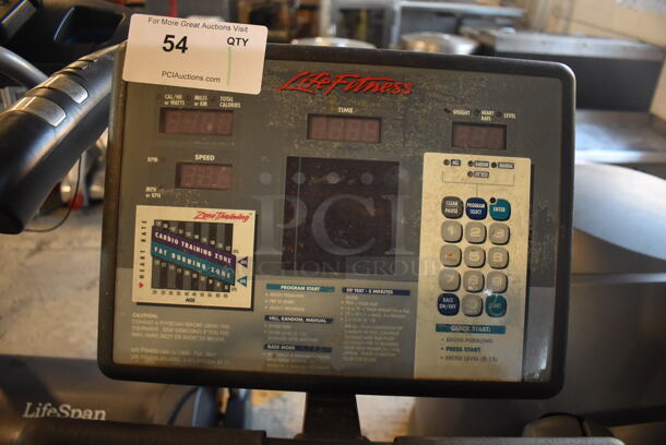 Life Fitness Life Cycle 9100R Metal Commercial Floor Style Stationary Exercise Bicycle. 24x52x50. Tested and Does Not Power On - Image 4 of 7