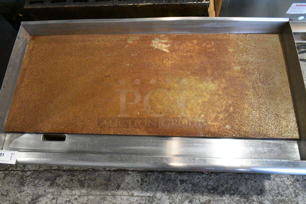 APW Wyott Champion Stainless Steel Commercial Countertop Flat Top Griddle w/ Thermostatic Controls.  - Image 4 of 5