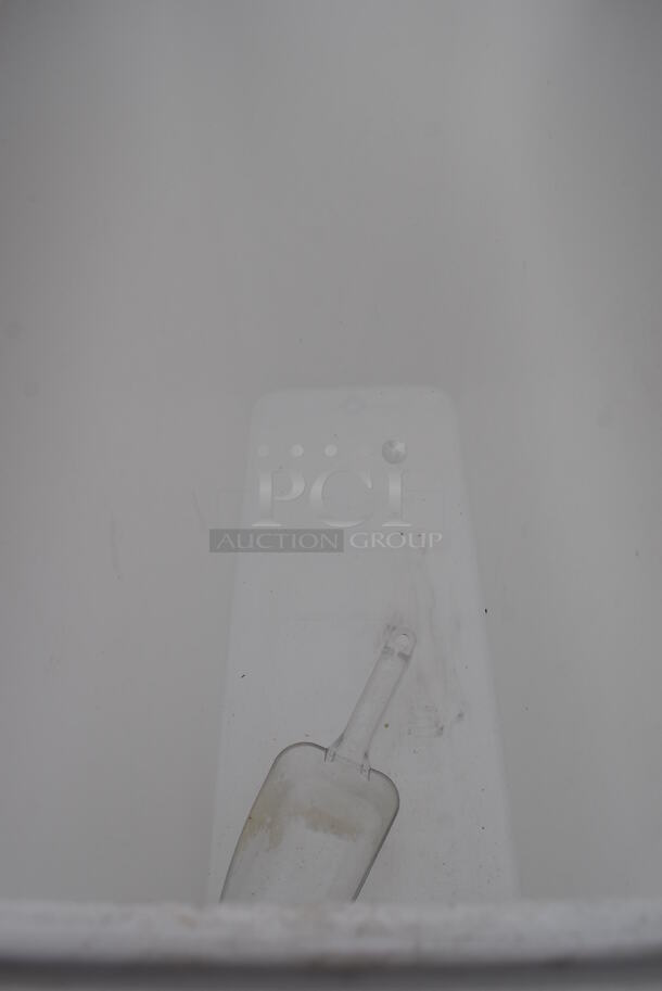 2 Cambro White Poly Ingredient Bins w/ Clear Lid on Commercial Casters. 13x30x30. 2 Times Your Bid! - Image 4 of 5