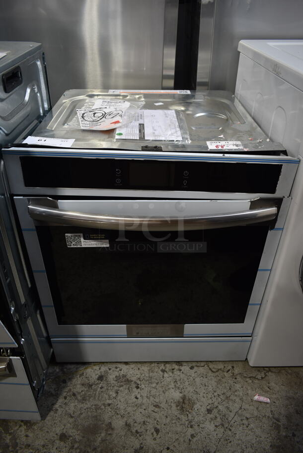 BRAND NEW SCRATCH AND DENT! Frigidaire Stainless Steel Commercial Electric Powered Single Deck Wall Mount Convection Oven. 
