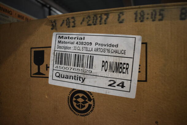 24 BRAND NEW IN BOX! Stella Artois Beer / Wine Glasses. 3.5x3.5x7.5. 24 Times Your Bid!  - Image 4 of 4