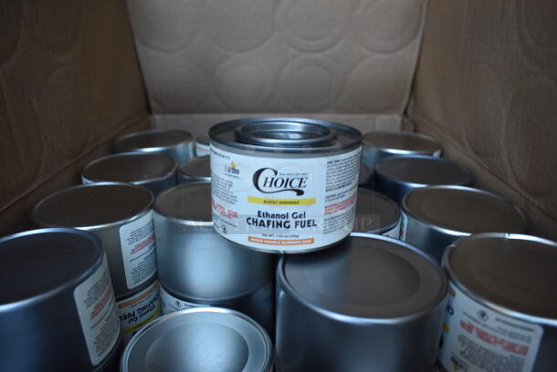 BRAND NEW Box of 36 Choice Ethanol Gel Chafing Fuel Cans.