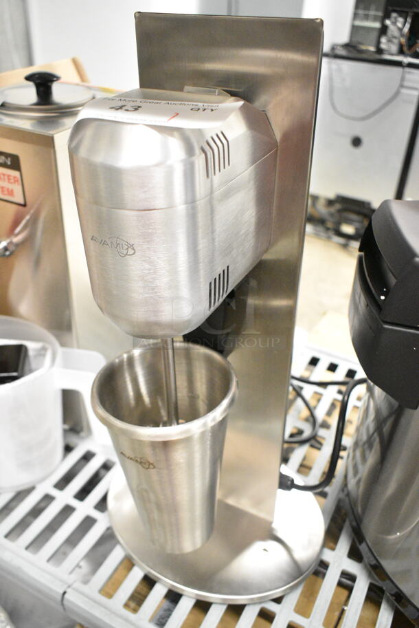BRAND NEW SCRATCH AND DENT! AvaMix 928ADM1 Freestanding Single Spindle Drink Mixer / Milkshake Machine w/ Mixing Cup. 120 Volts, 1 Phase. Tested and Working! - Image 3 of 9