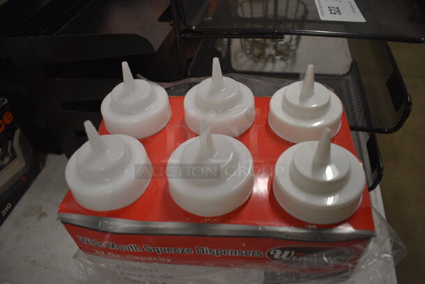 ALL ONE MONEY! Lot of 6 BRAND NEW Winware Clear Poly Condiment Bottles! 3x3x11 - Image 3 of 3