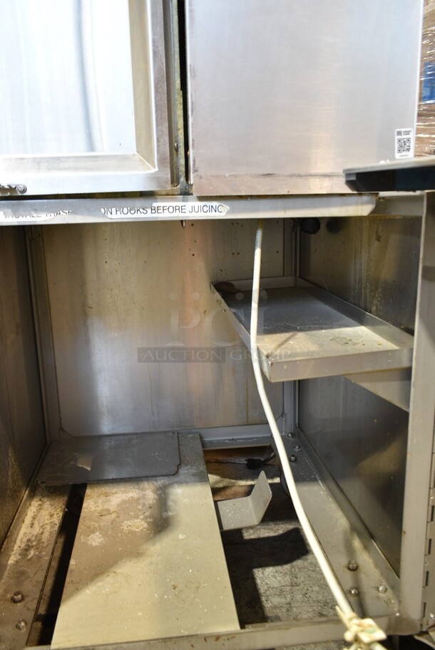 Fresh N Squeeze POS-1 Stainless Steel Commercial Floor Style Automatic Citrus Juicer on Commercial Casters. 120 Volts, 1 Phase. Tested and Working! - Image 6 of 9