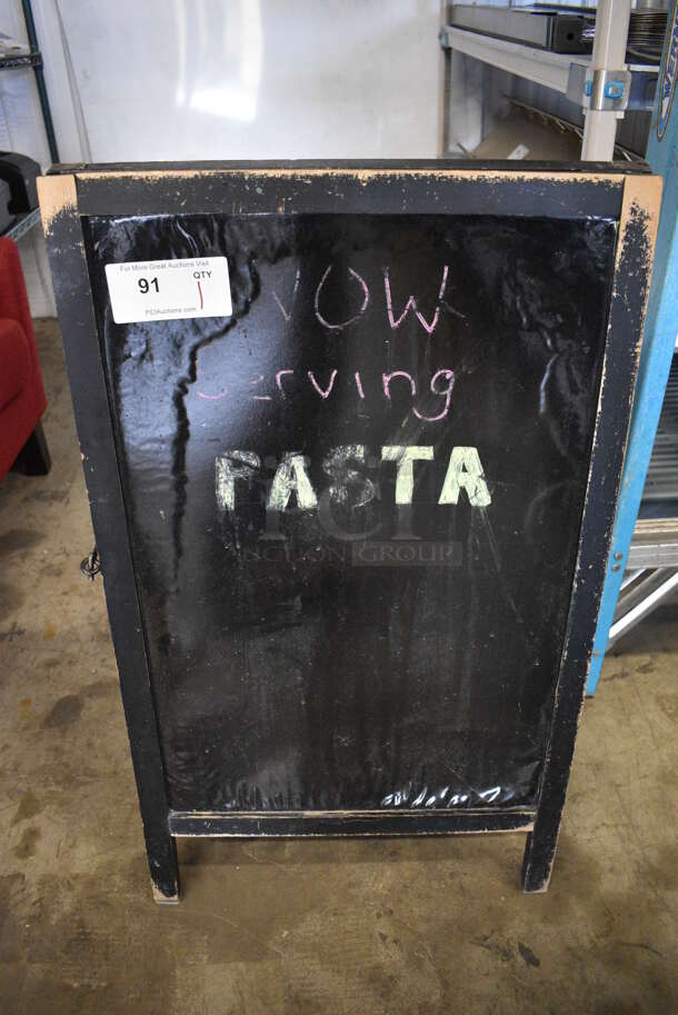 Black A Frame Sidewalk Sign. 20x2x34 - Image 1 of 3