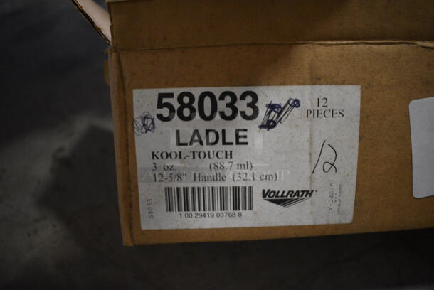 12 BRAND NEW IN BOX! Vollrath Stainless Steel 3 oz Ladles. 14". 12 Times Your Bid! - Image 4 of 4