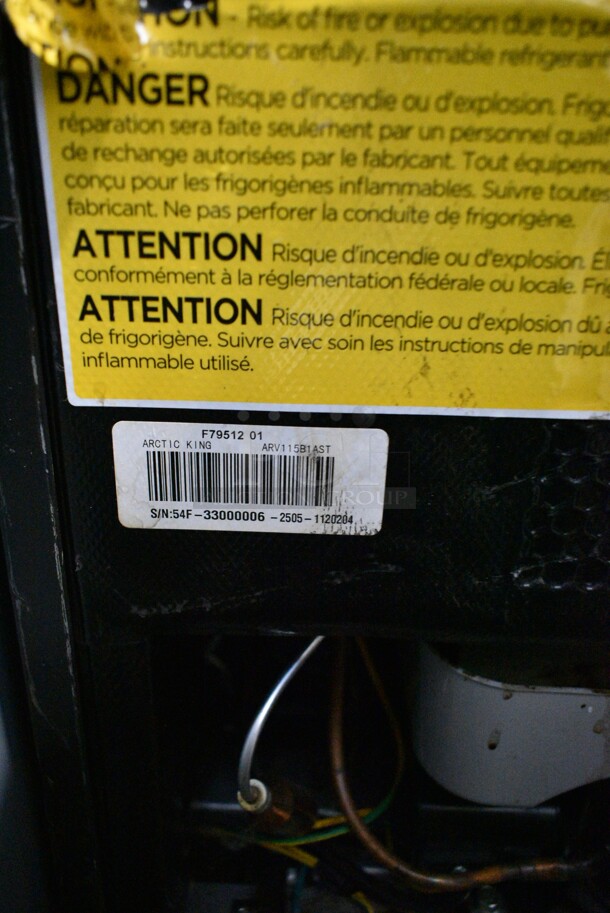 Arctic King ARV115B1AST Metal Mini Cooler Merchandiser. 115 Volts, 1 Phase. Tested and Working! - Image 3 of 3