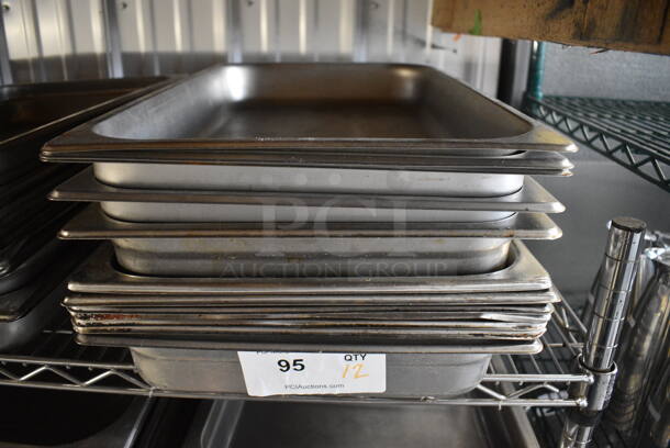 12 Stainless Steel Full Size Drop In Bins. 1/1x2. 12 Times Your Bid! - Image 1 of 3