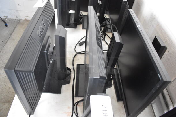 3 Acer B223W B 22" Computer Monitors. 100-240 Volts, 1 Phase. 3 Times Your Bid! - Image 4 of 7