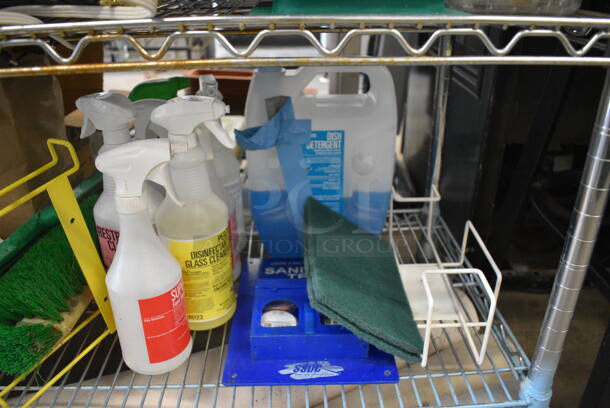 ALL ONE MONEY! Lot of Various Items Including Toilet Paper Roll, Cleaner and Broom Head! - Image 3 of 5