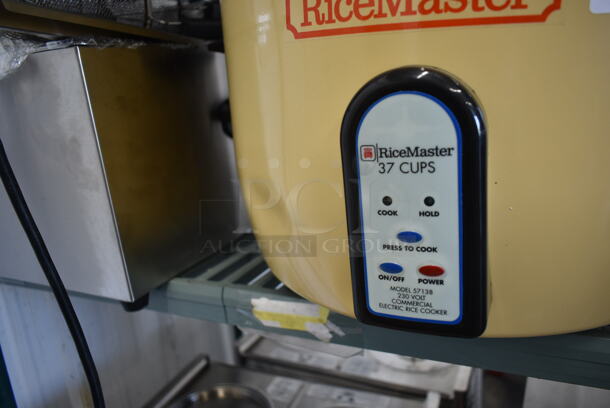 BRAND NEW SCRATCH AND DENT! 2023 RiceMaster Town 57138 Stainless Steel Commercial Countertop Rice Cooker. 230 Volts, 1 Phase.  - Image 7 of 8