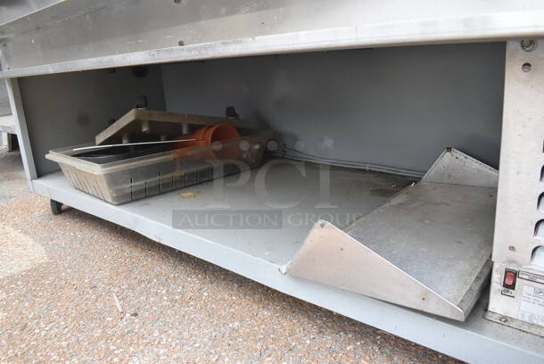 Duke SUB-FC-206 Commercial Stainless Steel Refrigerated Work Station With 4 Drop-In Pan Bins and Under Counter Shelving On Commercial Casters. 115V/1 Phase - Image 5 of 6