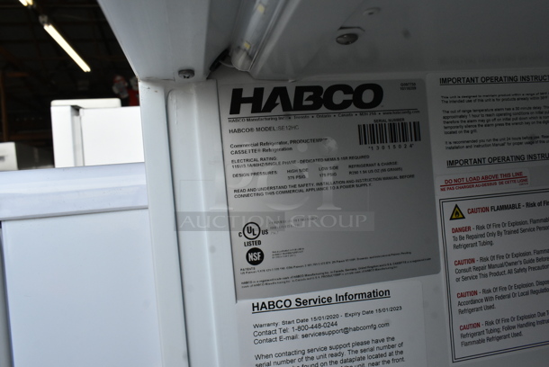 Habco SE12HC Metal Commercial Single Door Reach In Cooler Merchandiser w/ Poly Coated Racks. 115 Volts, 1 Phase. Tested and Working! - Image 4 of 4