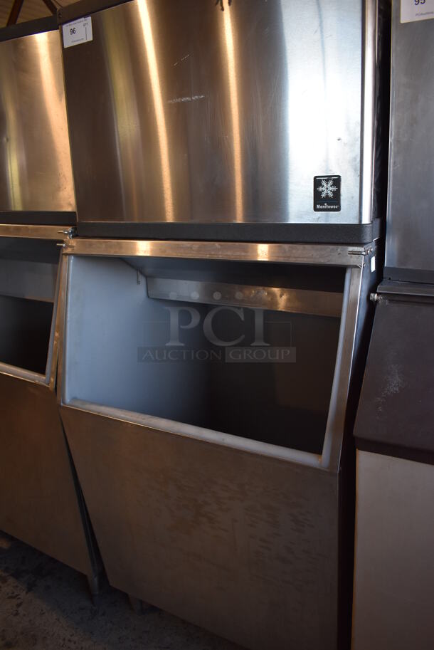 Manitowoc QY0454A Stainless Steel Commercial Ice Head on Commercial Ice Bin. Lid for Ice Bin Needs To Be Reattached. 115 Volts, 1 Phase. 30x30x72 - Image 2 of 6