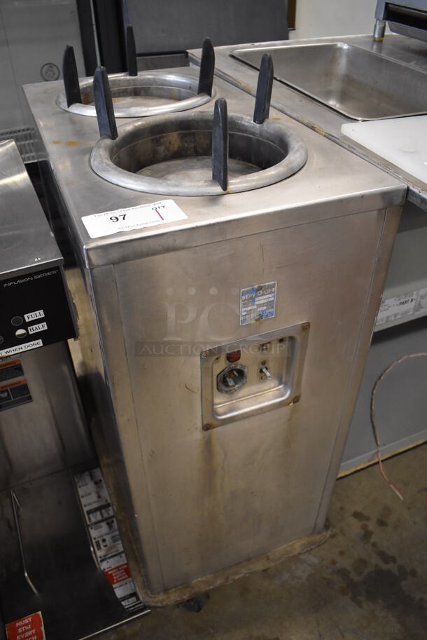 Servolift Eastern 2TD3-STH Stainless Steel Commercial Floor Style Portable 2 Well Plate Return on Commercial Casters. 120/208-240 Volts, 1 Phase. 15x28x40.5 - Image 3 of 6