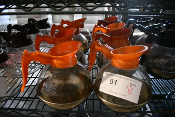 8 Coffee Pots. 7.5x6.5x7. 8 Times Your Bid!