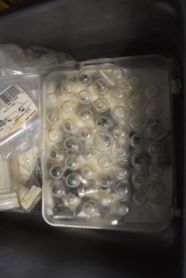 ALL ONE MONEY! Lot of Various Items Including Icing Tips in Stainless Steel Bin! - Image 2 of 3