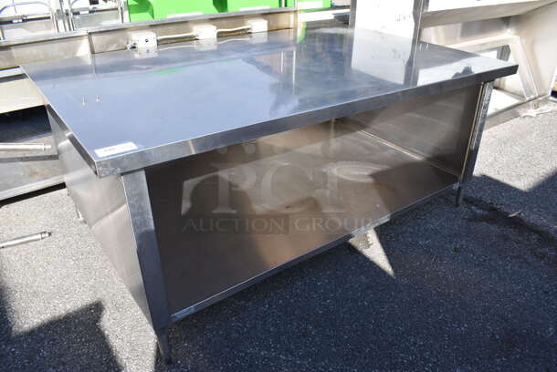 Stainless Steel Table w/ Under Shelf. 84x54x36