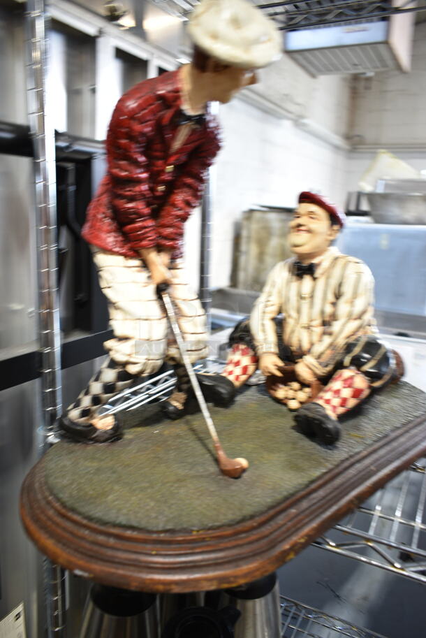 Laurel and Hardy Golfing Statue. - Image 2 of 3