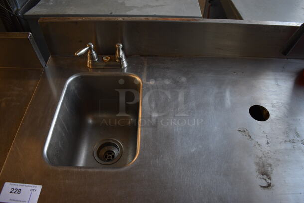 Stainless Steel Commercial Counter w/ Sink Bay, Handles and 3 Doors. 72.5x24.5x42 - Image 5 of 5