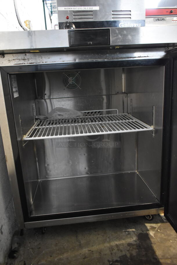 2020 Atosa MGF8401GR Stainless Steel Commercial Single Door Undercounter Cooler on Commercial Casters. 115 Volts, 1 Phase. Tested and Working! - Image 5 of 6