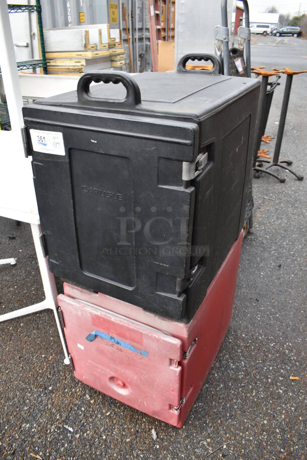 2 Poly Food Carrying Catering Cases. Carlisle NPC300 and Cambro 300MPC. 17x24x25, 17x24x23. 2 Times Your Bid! - Image 2 of 10