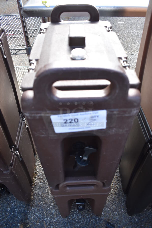 2 Cambro 250LCD Brown Poly Insulated Beverage Holder Dispensers. 9x16.5x18. 2 Times Your Bid! - Image 4 of 10
