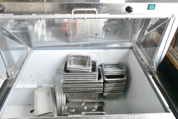 U-Star USDP-67 Metal Commercial Floor Style Ice Cream Dipping Cabinet w/ Contents. Tested and Working!  - Image 3 of 8